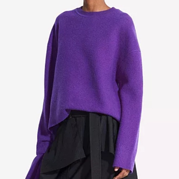 Christian Wijnants Wool Felted Pullover Sweater Orchid Purple Small - Picture 2 of 11